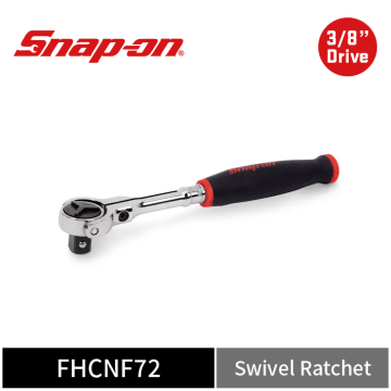 Snap-on 3/8" Drive 旋轉圓頭棘輪扳手 賓士頭棘輪扳手 (紅)