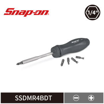 Snap-on 8-3/4" 棘輪螺絲起子 (含一字、十字頭) (深灰)