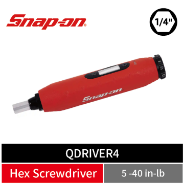 Snap-on 1/4" Hex 可調式 扭力起子 (5–40 in-lb)