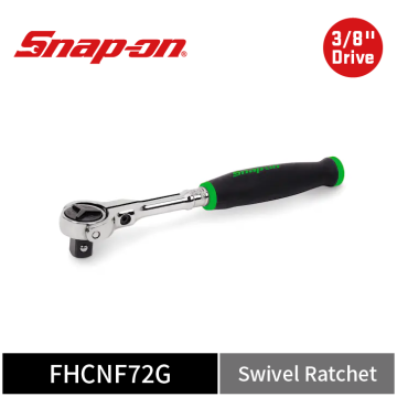 Snap-on 3/8" Drive 旋轉圓頭棘輪扳手 賓士頭棘輪扳手 (綠)