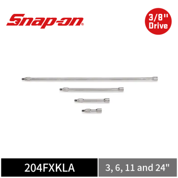 Snap-on 4件式 3/8" Drive 快拆可鎖定式 滾花接桿組 延長桿