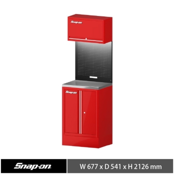 Snap-on 26" 頂級雙開門工具系統櫃 (紅)