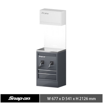 Snap-on 26" 電源/風管服務系統櫃 (淺灰+深灰)