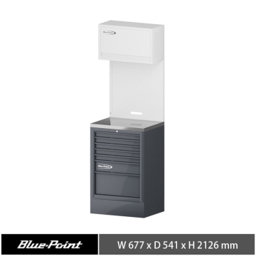 Blue-Point® 26" 七抽工具系統櫃 (淺灰+深灰)