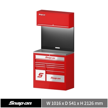 Snap-on 40" 頂級十抽工具系統櫃 (紅)