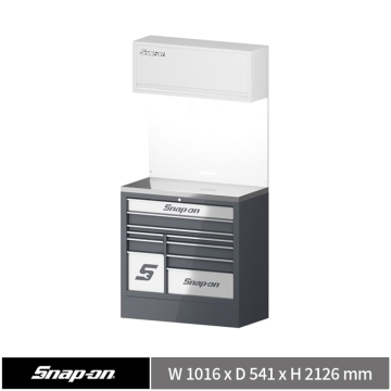 Snap-on 40" 頂級十抽工具系統櫃 (淺灰+深灰)