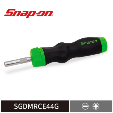 Snap-on 多角度棘輪螺絲起子 (含一字、十字頭) (綠)