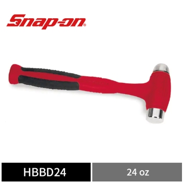 Snap-on 24oz 軟握把定擊圓頭鎚 (無反彈鎚) (紅)