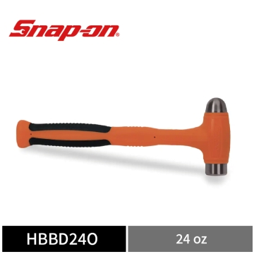 Snap-on 24oz 軟握把定擊圓頭鎚 (無反彈鎚) (橘)