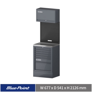 Blue-Point® 26" 七抽工具系統櫃 (深灰+黑+深灰)