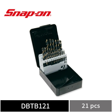 Snap-on 21件式 標準長 ThunderBit® 135° 分點高速鋼鑽頭組 (1/16–3/8")