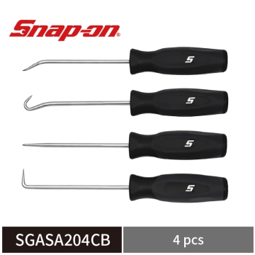 Snap-on 4件式 Instinct® 微型油封拆卸工具組 (黑) 油封鉤