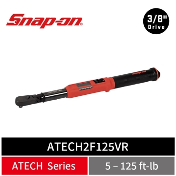 Snap-on 3/8" Drive TechAngle® 活動式電子扭力扳手 (5–125 ft-lb)