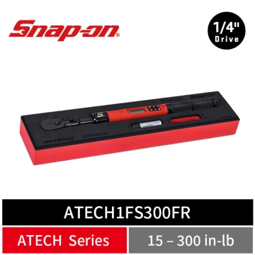 Snap-on 1/4" Drive TechAngle® 活動式微型電子扭力扳手 附 PRO-FI™ 收納泡棉 (15–300 in-lb) (紅)
