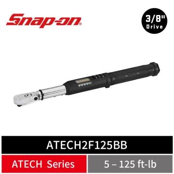 Snap-on 3/8" Drive TechAngle® 活動式電子扭力扳手 (5–125 ft-lb) (黑)