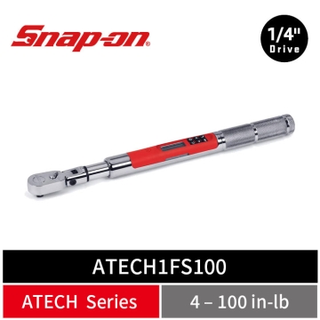 Snap-on 1/4" Drive TechAngle® 活動式微型電子扭力扳手 (4–100 in-lb)