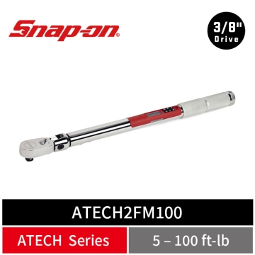 Snap-on 3/8" Drive TechAngle® 活動式電子扭力扳手 (5–100 ft-lb)