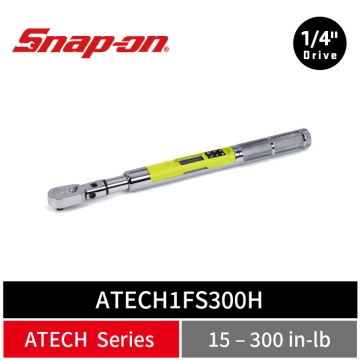 Snap-on 1/4" Drive TechAngle® 活動式微型電子扭力扳手 (15–300 in-lb)