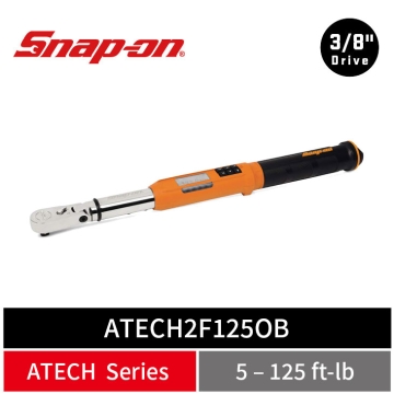 Snap-on 3/8" Drive TechAngle® 活動式電子扭力扳手 (5–125 ft-lb) (橘)