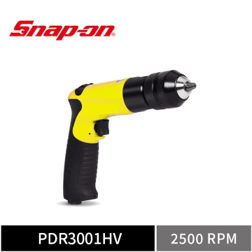 3/8" 無鍵式 可逆轉氣動電鑽 (螢光黃)