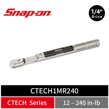 Snap-on 1/4" Drive ControlTech® 工業級微型電子扭力扳手 (12–240 in-lb)