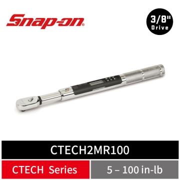Snap-on 3/8" Drive ControlTech® 工業級微型電子扭力扳手 (5–100 in-lb)