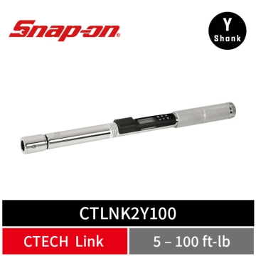 Snap-on Y-Shank ControlTech® Link 換頭式電子扭力扳手 (5–100 ft-lb)