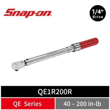 Snap-on 1/4" Drive 高精度機械扭力扳手 (40–200 in-lb) (紅)