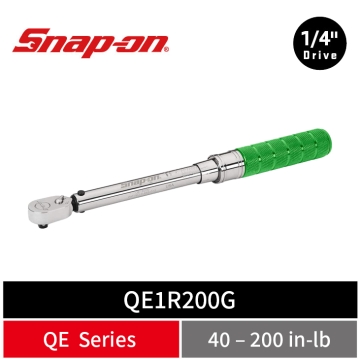Snap-on 1/4" Drive 高精度機械扭力扳手 (40–200 in-lb) (綠)