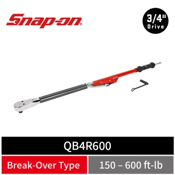 Snap-on 3/4" Drive 重載級 折彎式機械扭力扳手 (150–600 ft-lb) 卡車用