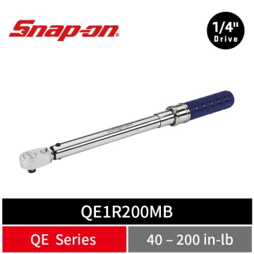 Snap-on 1/4" Drive 二分 高精度機械扭力扳手 (40–200 in-lb) (能量藍)