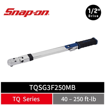 Snap-on TQ-Series 1/2" Drive 活動式免歸零機械扭力扳手  (40–250 ft-lb) (能量藍)