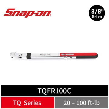 Snap-on TQ-Series 3/8" Drive 活動式免歸零機械扭力扳手  (20–100 ft-lb)