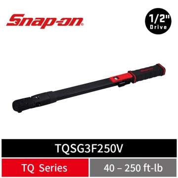 Snap-on TQ-Series 1/2" Drive 活動式免歸零機械扭力扳手 (40–250 ft-lb) (PVD黑／紅)