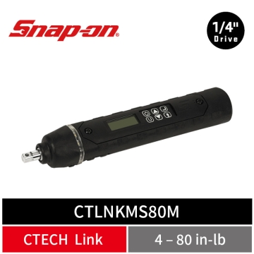 Snap-on 1/4" Square ControlTech® Link 微型電子扭力起子 (4–80 in-lb)