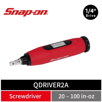Snap-on 1/4" Square 可調式 扭力起子 (20–100 in-oz)