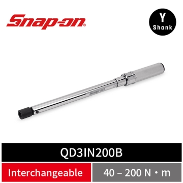 Snap-on Y-Shank 換頭式雙刻度機械扭力扳手 (40–200 N•m)