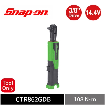 Snap-on 14.4V 3/8" 三分 108Nm 高扭力無刷電動棘輪扳手 (Tool Only) (綠)