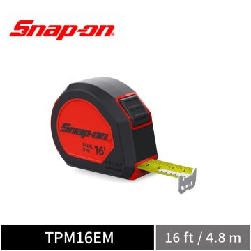 Snap-on 16' 可磁吸捲尺 (英/公制) (紅)