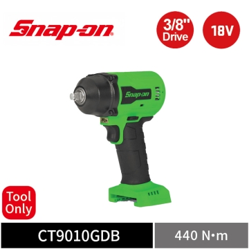 Snap-on 18V 3/8" 三分 440Nm 大扭力無刷衝擊扳手 (Tool Only) (綠)