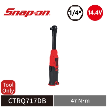 Snap-on 14.4V 1/4" 六角頭 47Nm 長頸電動棘輪扳手 (Tool Only) (紅)
