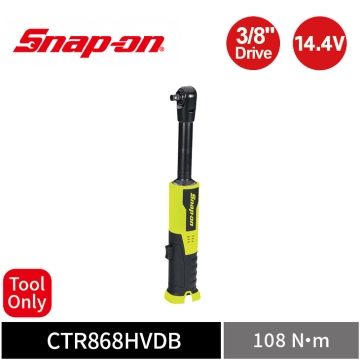 Snap-on 14.4V 3/8" 三分 108Nm 高扭力長頸無刷電動棘輪扳手 (Tool Only) (螢光黃)