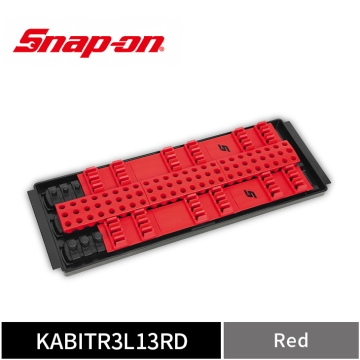 Snap‑on 3列式 起子頭與配件收納架 (紅)