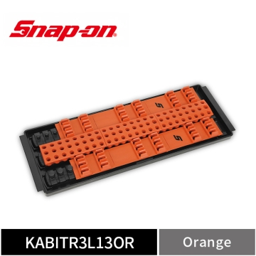 Snap‑on 3列式 起子頭與配件收納架 (橘)