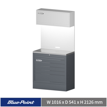 Blue-Point® 40" 七抽工具系統櫃 (淺灰+淺灰+深灰)