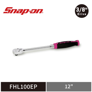 Snap-on 3/8" Cynergy™ 100齒 三分 加長軟握柄 棘輪扳手 (限量粉)