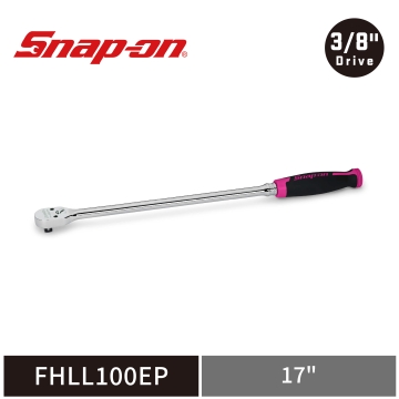 Snap-on 3/8" Cynergy™ 100齒 三分 特長軟握柄 棘輪扳手 (限量粉)