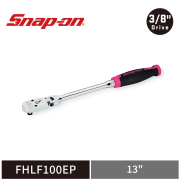 Snap-on 3/8" Cynergy™ 100齒 三分 加長軟握柄 活動式棘輪扳手 (限量粉)