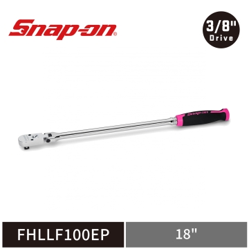 Snap-on 3/8" Cynergy™ 100齒 三分 特長軟握柄 活動式棘輪扳手 (限量粉)