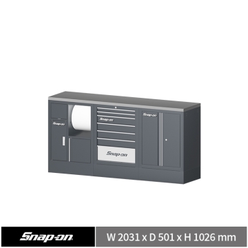 Snap-on 78" 工具櫃組合 (資源回收+7抽+雙開門) (深灰) YSP 2.0